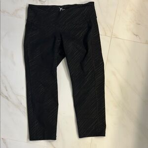 Old Navy Active Black Striped Leggings